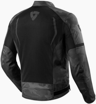 Tekstilna jakna Rev'it! Torque Črna-Siva 2XL Tekstilna jakna - 2