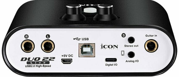 USB audio prevodník - zvuková karta iCON Duo22 Live - 2