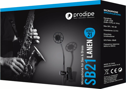 Kondenzátorový nástrojový mikrofón Prodipe SB21 Sax and Brass - 4