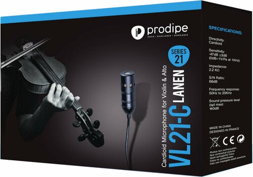 Kondenzátorový nástrojový mikrofon Prodipe VL21-C Violin & Alto - 3