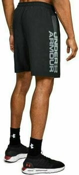 Fitness spodnie Under Armour Woven Wordmark Black/Zinc Gray L Fitness spodnie - 5