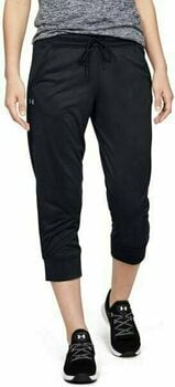 Fitness Trousers Under Armour Tech Capri Black/Metallic Silver S Fitness Trousers - 3