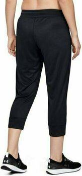 Fitness Trousers Under Armour Tech Capri Black/Metallic Silver S Fitness Trousers - 4