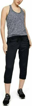 Fitness spodnie Under Armour Tech Capri Black/Metallic Silver M Fitness spodnie - 6