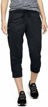 Fitness pantaloni Under Armour Tech Capri Black/Metallic Silver 2XL Fitness pantaloni - 3