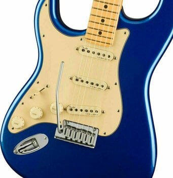 Elektromos gitár Fender American Ultra Stratocaster LH MN Cobra Blue - 4