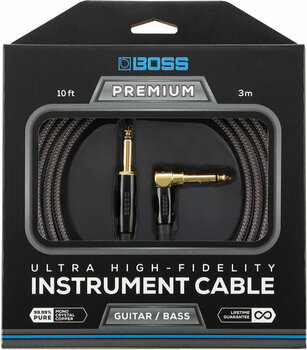 Instrument Cable Boss BIC-P10A Black 3 m Straight - Angled - 2