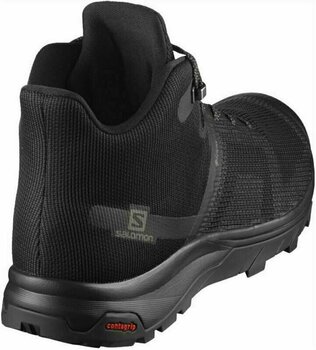 Mens Outdoor Shoes Salomon Outline Prism Mid GTX Black/Black/Castor Gray 44 2/3 Mens Outdoor Shoes - 4