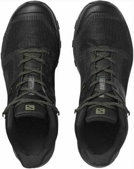 Mens Outdoor Shoes Salomon Outline Prism Mid GTX Black/Black/Castor Gray 43 1/3 Mens Outdoor Shoes - 3