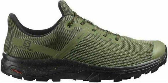 Mens Outdoor Shoes Salomon Outline Prism GTX Deep Lichen Green/Black/Cumin 44 2/3 Mens Outdoor Shoes - 2