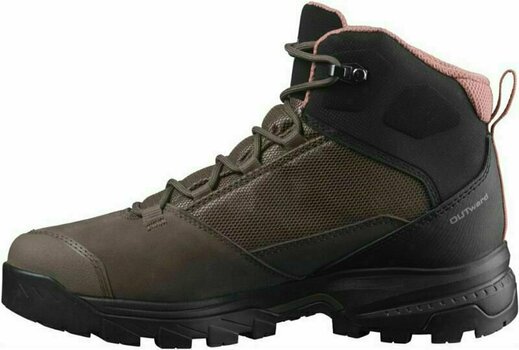 Womens Outdoor Shoes Salomon Outward GTX W Peppercorn/Black/Brick Dust 39 1/3 Womens Outdoor Shoes - 5