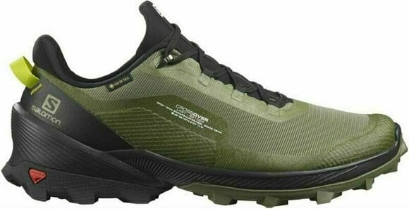 Mens Outdoor Shoes Salomon Cross Over GTX Deep Lichen Green/Black/Evening Primrose 44 2/3 Mens Outdoor Shoes - 2