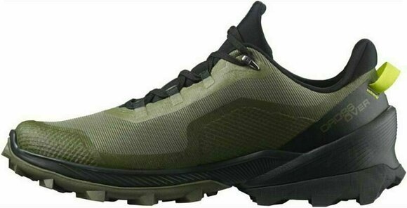 Mens Outdoor Shoes Salomon Cross Over GTX Deep Lichen Green/Black/Evening Primrose 44 2/3 Mens Outdoor Shoes - 5