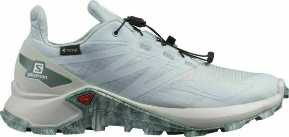 Womens Outdoor Shoes Salomon Supercross Blast GTX W Arctic Ice/Lunar Rock/Stormy Weather 37 1/3 Womens Outdoor Shoes - 2