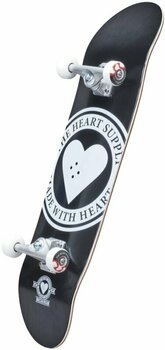 Skateboard Heart Supply Logo Badge/Black Skateboard - 3