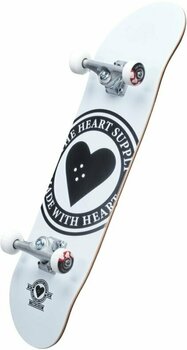 Skateboard Heart Supply Logo White Skateboard - 3
