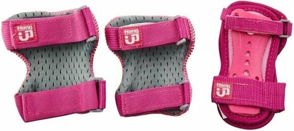 Inline and Cycling Protectors HangUp Scooters Kids Skate Pads Pink L - 3