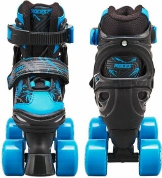 Double Row Roller Skates Roces Quaddy 3.0 Black/Astro Blue 30-33 Double Row Roller Skates - 2