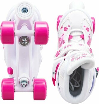 Double Row Roller Skates Roces Quaddy 3.0 White/Pink 30-33 Double Row Roller Skates - 4