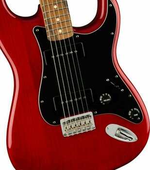 Guitarra eléctrica Fender Noventa Stratocaster PF Crimson Red Transparent - 4