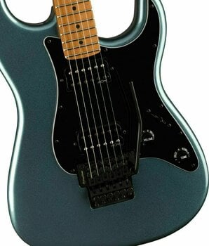 Electric guitar Fender Squier Contemporary Stratocaster HH FR Roasted MN Gunmetal Metallic - 4