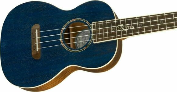 Tenorové ukulele Fender Dhani Harrison Uke WN Tenorové ukulele Sapphire Blue Transparent - 4