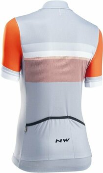 Μπλούζα Ποδηλασίας Northwave Womens Origin Jersey Short Sleeve Φανέλα Ice/Orange L - 2