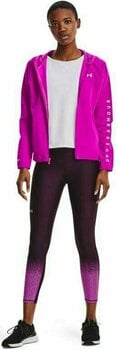 Fitness mikina Under Armour Woven Hooded Jacket Meteor Pink/White XS Fitness mikina - 4