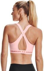 Treenialusvaatteet Under Armour Women's Armour Mid Crossback Sports Bra Beta Tint/Stardust Pink XS Treenialusvaatteet - 1