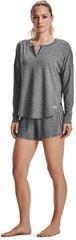 Fitness Trousers Under Armour Recover Sleep Black Fade Heather/Metallic Silver - 6