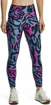 Fitness Hose Under Armour HG Armour Print Mineral Blue/Midnight Navy S Fitness Hose - 3