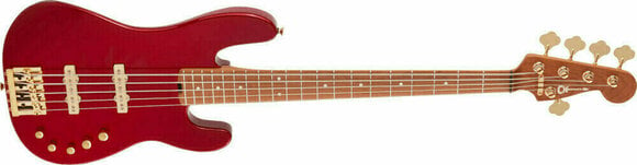 5-strunná baskytara Charvel Pro-Mod San Dimas Bass JJ V MN Candy Apple Red - 3