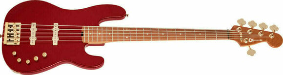5-saitiger E-Bass, 5-Saiter E-Bass Charvel Pro-Mod San Dimas Bass JJ V MN Candy Apple Red - 4