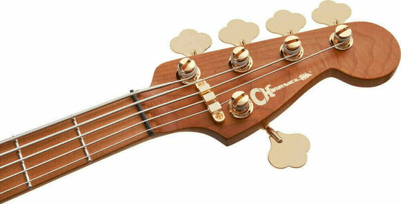 5-string Bassguitar Charvel Pro-Mod San Dimas Bass JJ V MN Candy Apple Red - 7