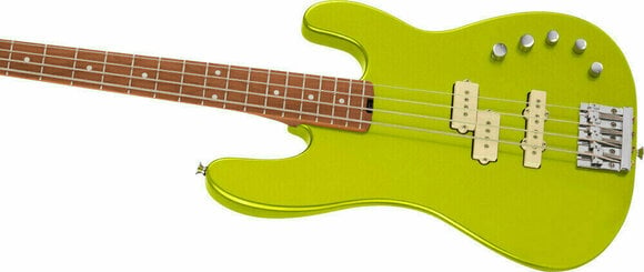4-string Bassguitar Charvel Pro-Mod San Dimas Bass PJ IV MN Lime Green Metallic - 6