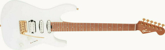 Guitare électrique Charvel Pro-Mod DK24 HSS 2PT Caramelized MN Snow White - 3