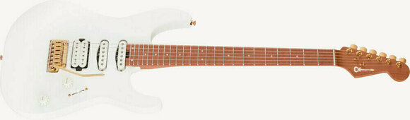 Guitare électrique Charvel Pro-Mod DK24 HSS 2PT Caramelized MN Snow White - 4