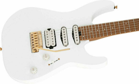 Guitarra eléctrica Charvel Pro-Mod DK24 HSS 2PT Caramelized MN Snow White - 5