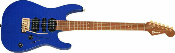 Elektromos gitár Charvel Pro-Mod DK24 HSH 2PT Caramelized MN Mystic Blue - 4