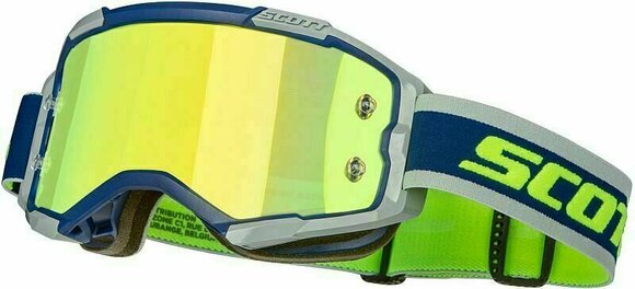 Cycling Glasses Scott Fury Blue/Grey/Yellow Chrome Cycling Glasses - 4