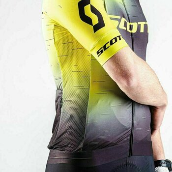 Cykeltröja Scott Pro Jersey Sulphur Yellow/Black L - 4