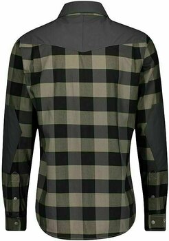 Odzież kolarska / koszulka Scott Trail Flow Check L/SL Men's Shirt Koszula Dust Beige/Dark Grey S - 2