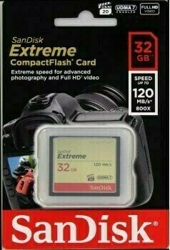 Geheugenkaart SanDisk Extreme CompactFlash 32 GB SDCFXSB-032G-G46 CompactFlash 32 GB Geheugenkaart - 3