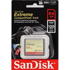 Memory Card SanDisk Extreme CompactFlash 64 GB SDCFXSB-064G-G46 CompactFlash 64 GB Memory Card - 2