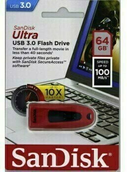 USB-flashdrev SanDisk Ultra 64 GB SDCZ48-064G-U46R 64 GB USB-flashdrev - 3