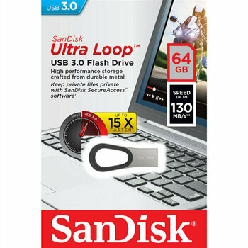 Unidade Flash USB SanDisk Ultra Loop 64 GB SDCZ93-064G-G46 64 GB Unidade Flash USB - 4