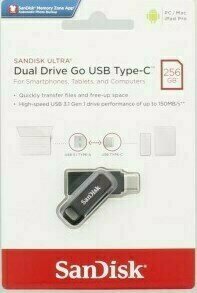 USB-minne SanDisk Ultra Dual GO 256 GB SDDDC3-256G-G46 256 GB USB-minne - 7