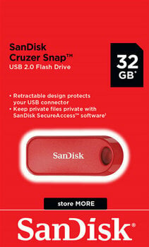 Unidade Flash USB SanDisk Cruzer Snap Global 32 GB SDCZ62-032G-G35R 32 GB Unidade Flash USB - 2