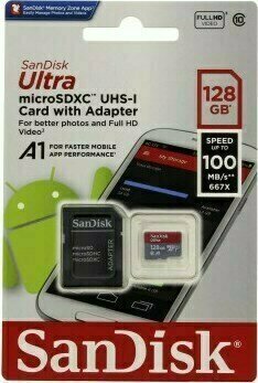 Cartão de memória SanDisk Ultra microSDHC 128 GB SDSQUA4-128G-GN6MA Micro SDHC 128 GB Cartão de memória - 3