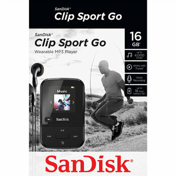Vreckový hudobný prehrávač SanDisk MP3 Clip Sport GO 16 GB Čierna - 4